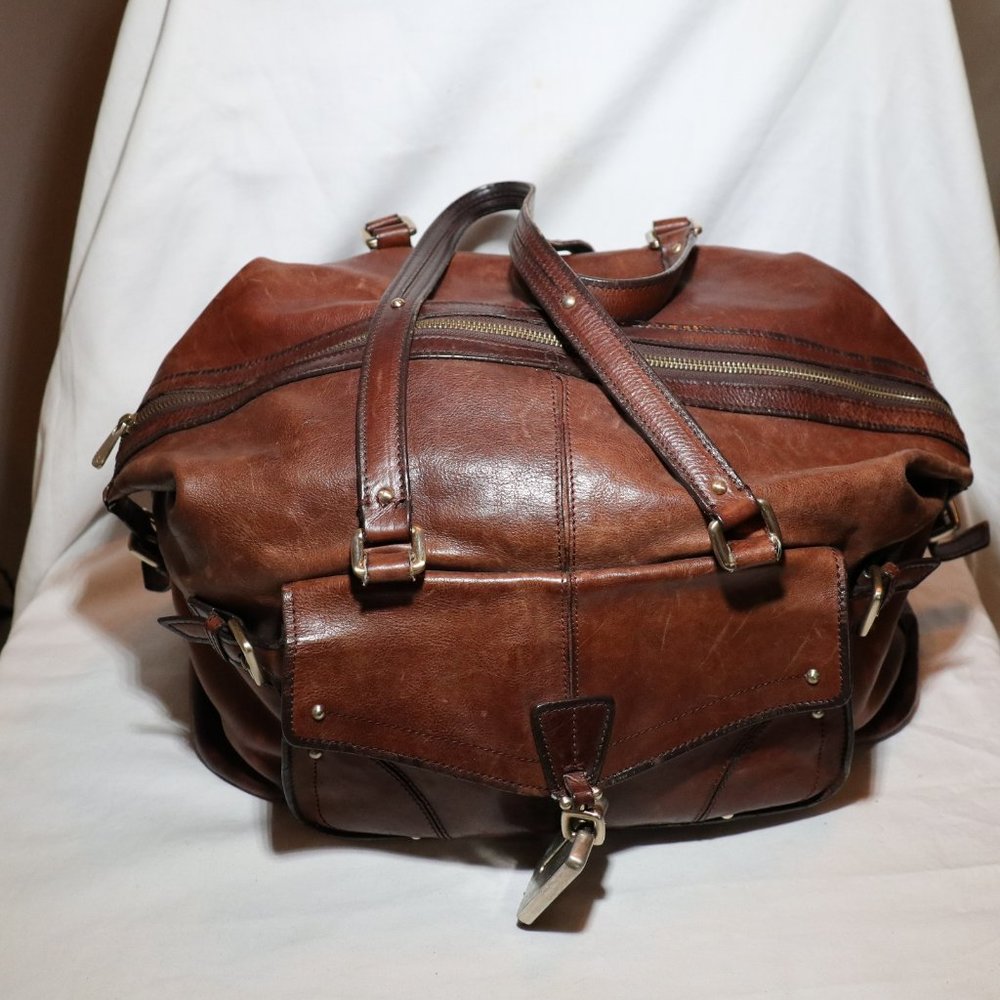 hugo boss weekend leather bag